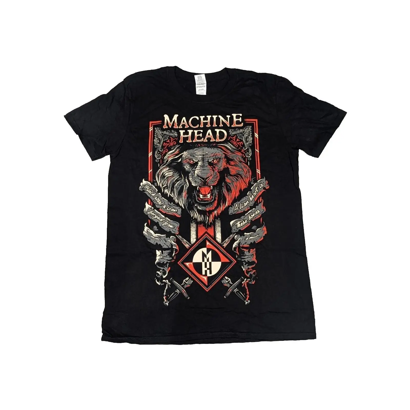 Streetwear Brand Heart - Camiseta MACHINE HEAD Lion Heart, Talla