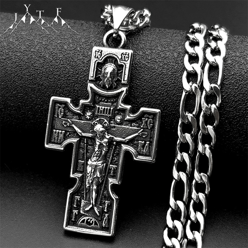 Streetwear Brand Accessories - Collar con colgante de crucifijo de