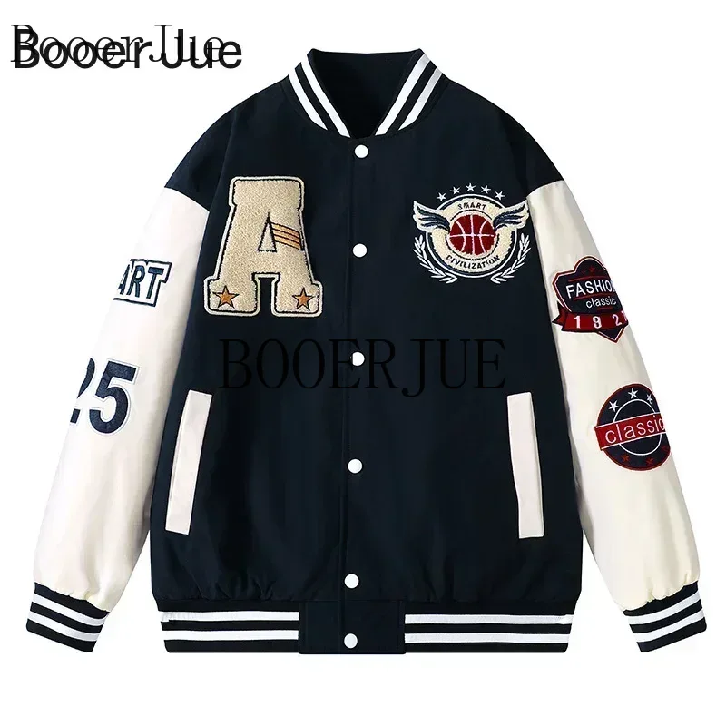 Streetwear Brand For Men - Chaqueta Bomber Deportiva de Piel Sintética