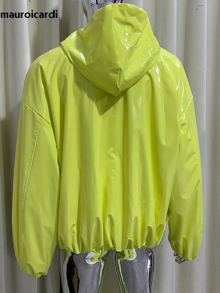 Streetwear Brand For Men - Chaqueta de Cuero Brillante Extra Grande