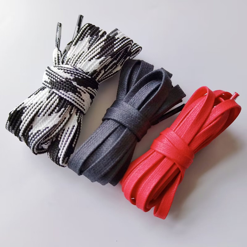 Travis Scott Lace - Cordones planos de algodón encerado para