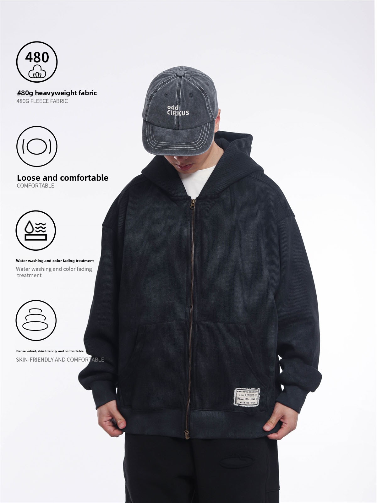 Sudadera con capucha retro de  - Streetwear Brand Japanese reseña y precio