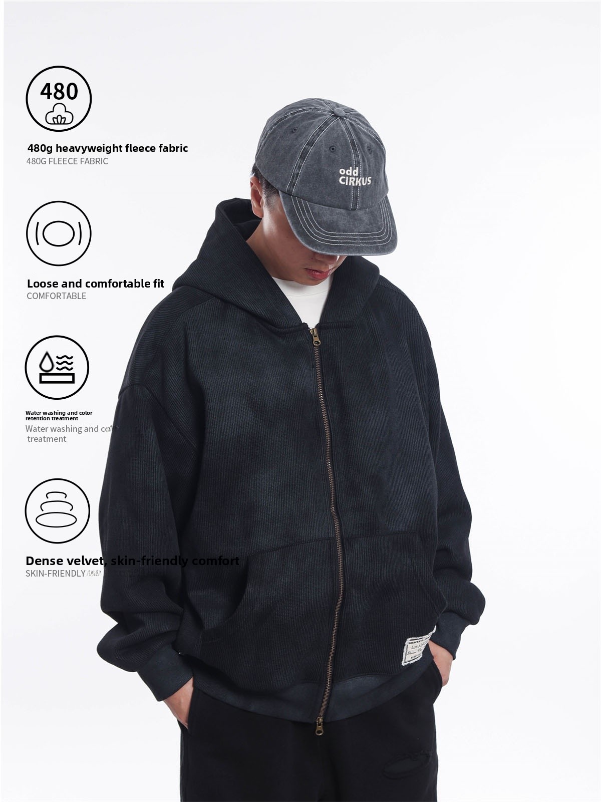 Sudadera con capucha retro de  - Streetwear Brand Japanese reseña y precio