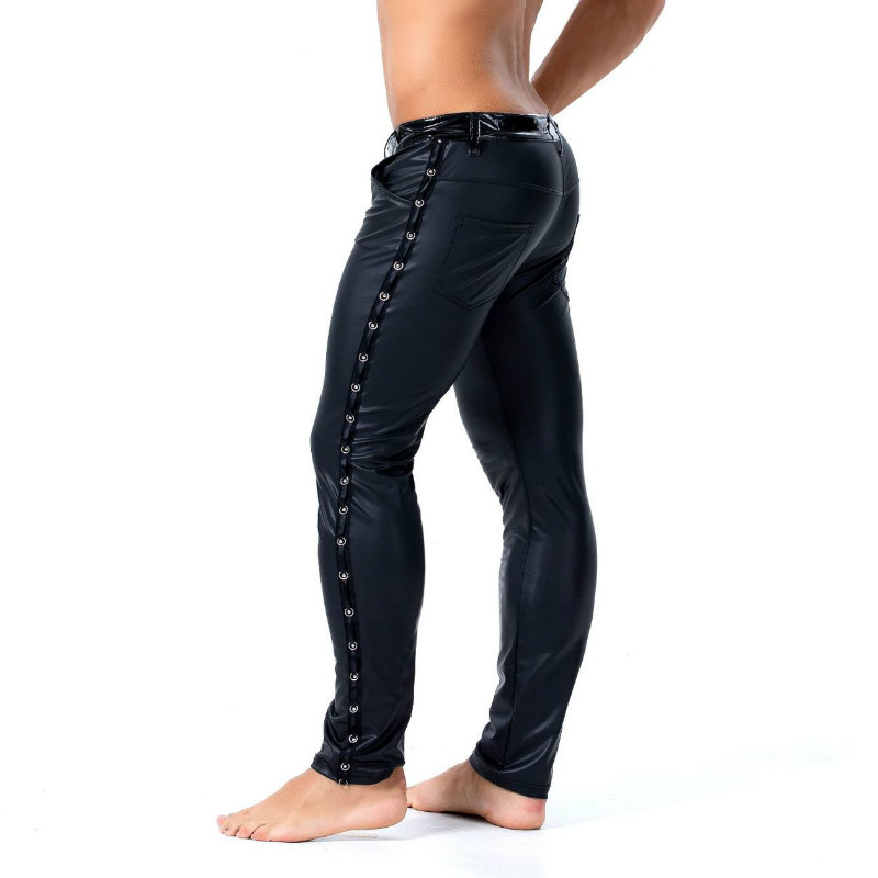 Pantalones de cuero sintético  - Streetwear Brand For Men reseña y precio