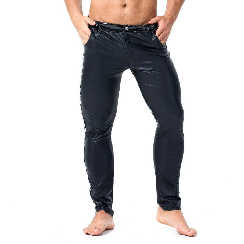 Pantalones de cuero sintético  - Streetwear Brand For Men reseña y precio