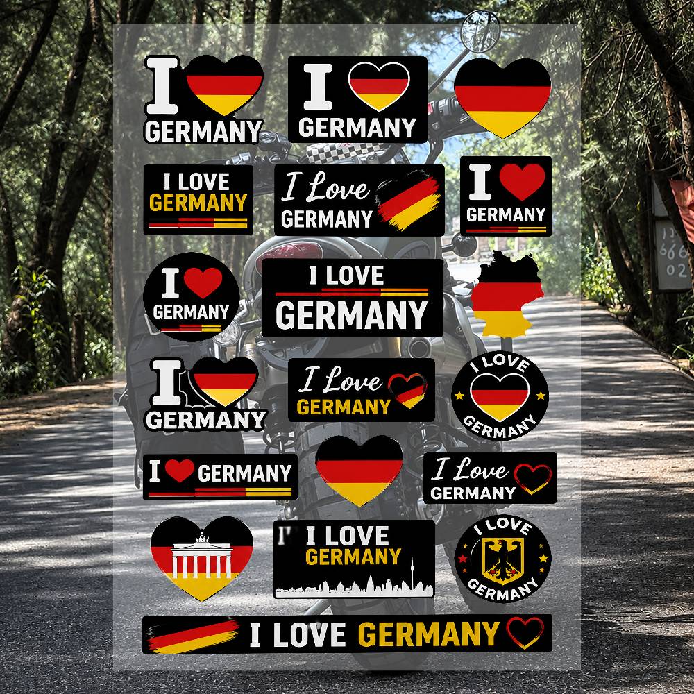 Juego de pegatinas de la marca - Streetwear Brand Germany reseña y precio