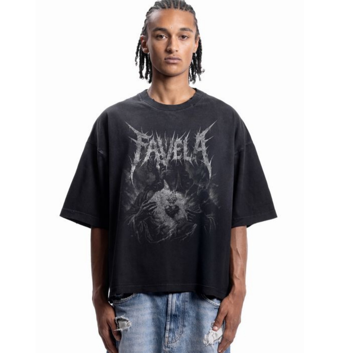 Camiseta de algodón con estamp - Streetwear Brand Heart reseña y precio