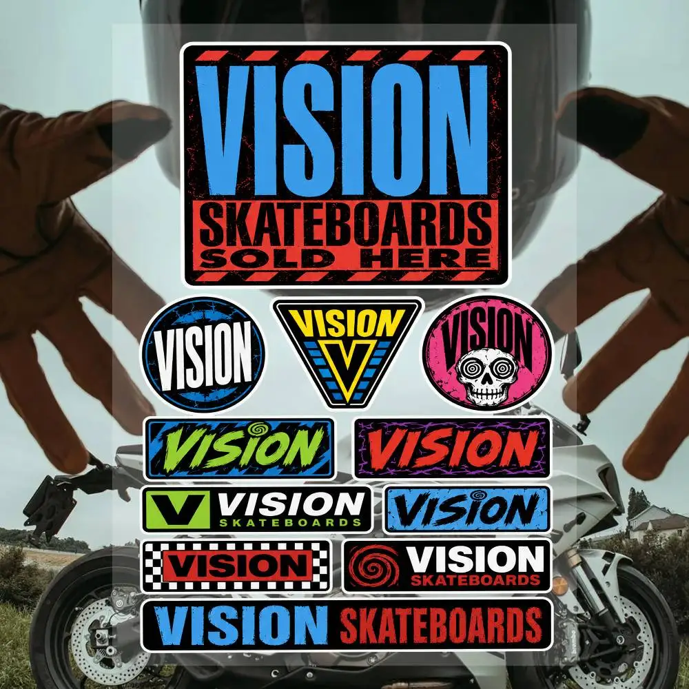 Juego de pegatinas de la marca - Vision Streetwear Brand reseña y precio