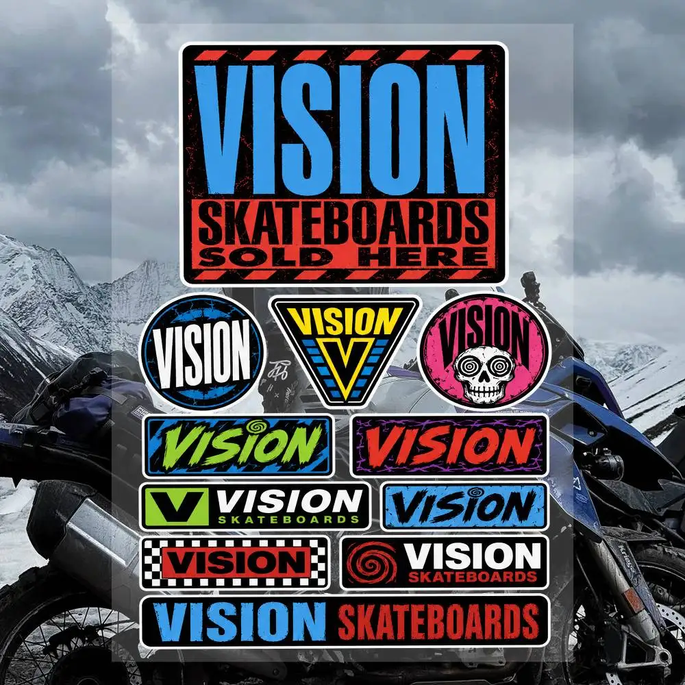 Juego de pegatinas de la marca - Vision Streetwear Brand reseña y precio